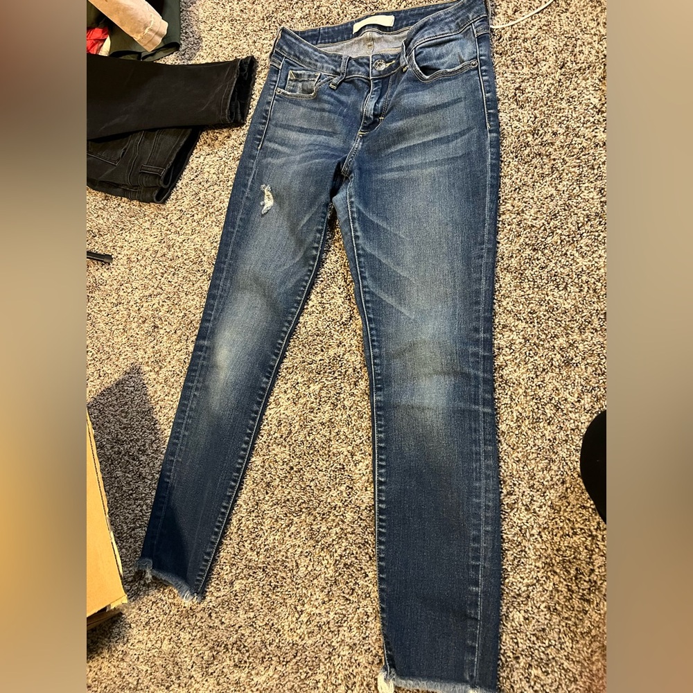 Women’s Skinny Jeans - Medium Blue Wash